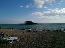 Brighton's beach and west pier (pic: Rosie Niven)