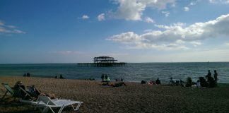 Brighton's beach and west pier (pic: Rosie Niven)