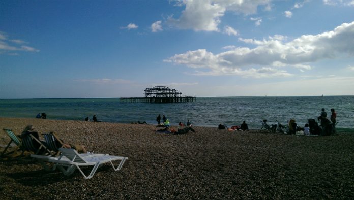 Brighton's beach and west pier (pic: Rosie Niven)