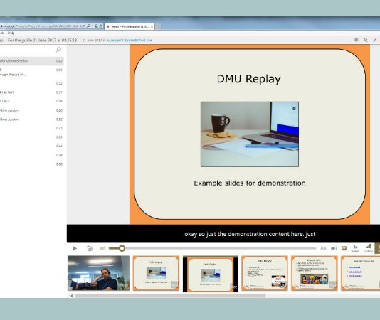 DMU Replay Student View