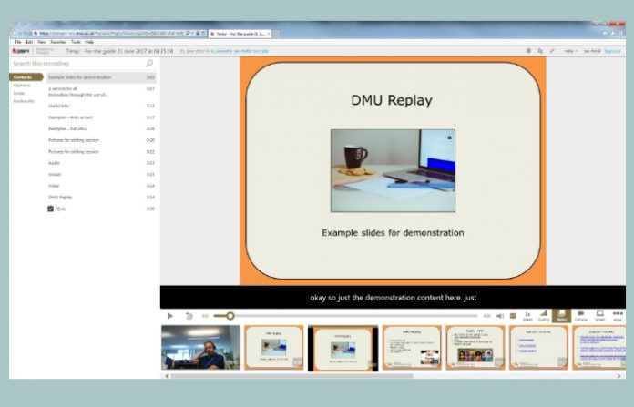 DMU Replay Student View