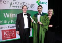 Martin Farley receives Green Gown Award 2016