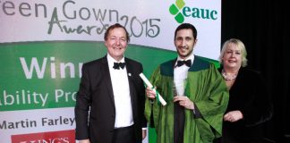 Martin Farley receives Green Gown Award 2016
