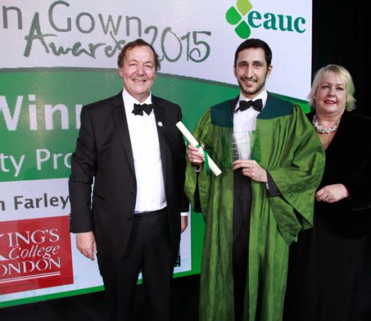 Martin Farley receives Green Gown Award 2016