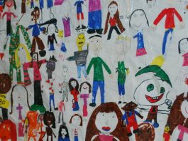 Children's drawings of people