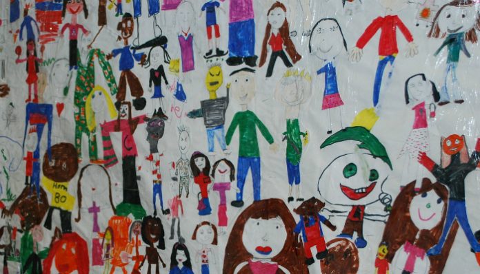 Children's drawings of people