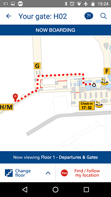 schiphol route finding