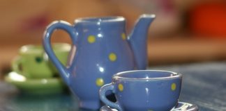 tea pot and cup