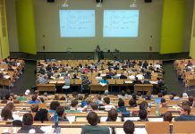 university lecture theatre