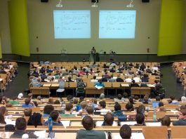 university lecture theatre