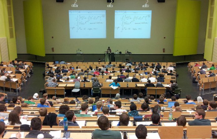 university lecture theatre